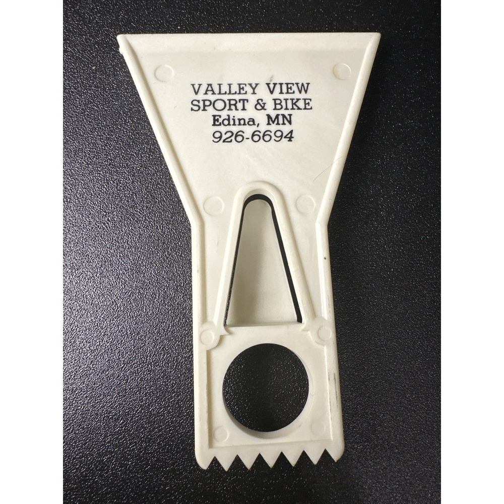 Vintage Valley View Sport & Bike Ice Scraper Promo Tool Edina MN Advertising